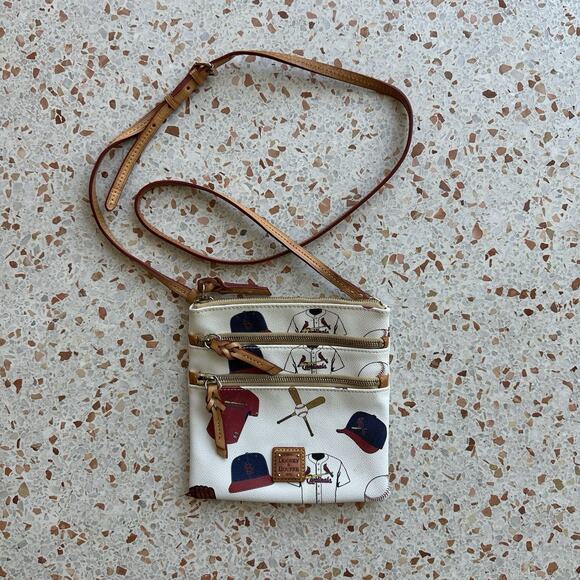 Dooney & Bourke St. Louis Cardinals MLB Leather Crossbody Purse Bag - Picture 2 of 10